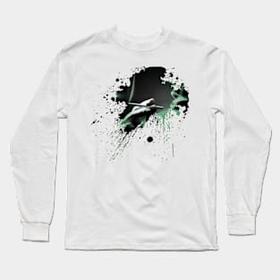 Splatter Green Long Sleeve T-Shirt